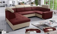 Rohová sedací souprava Milo U s područkou - LEVÁ varianta