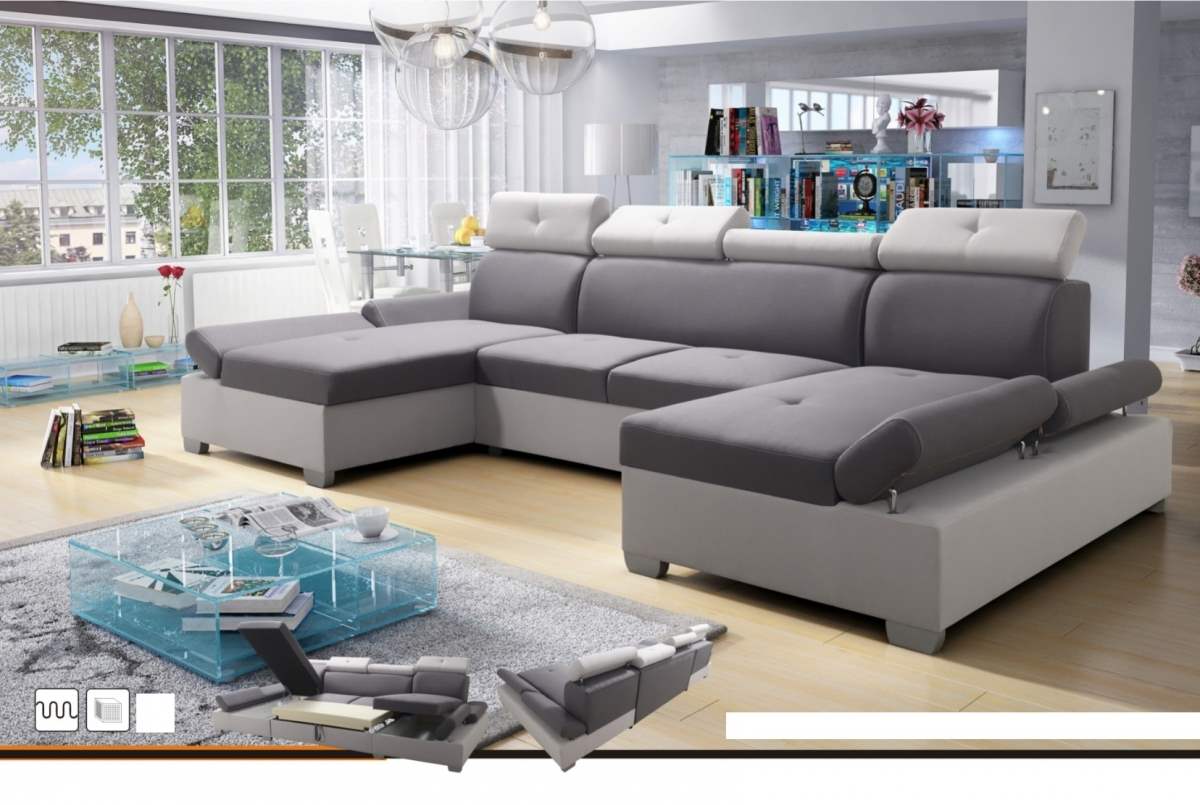 Rohová sedací souprava Neli U