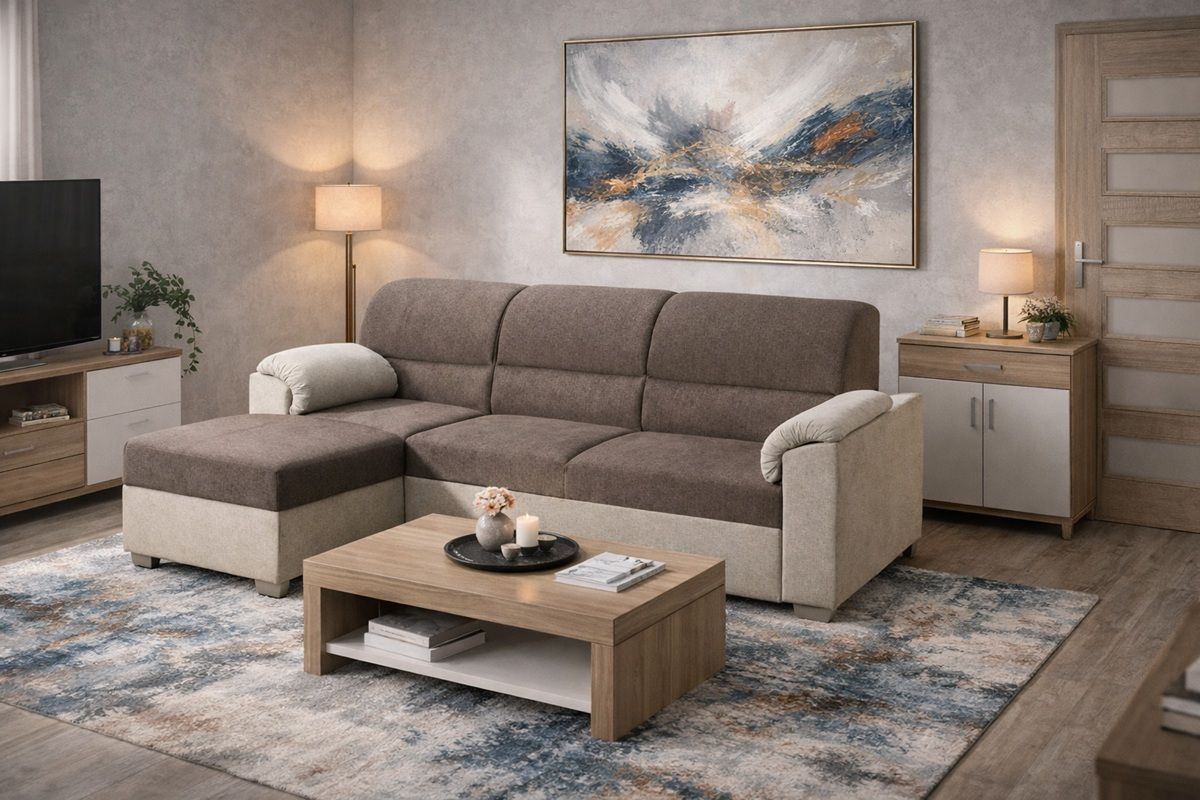 Rohová sedací souprava Hugo