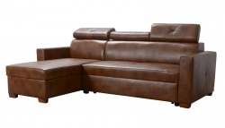 Kožená rohová sedací souprava Liwe - LEVÁ varianta