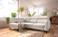 Rohová sedací souprava Alicante - každodenní spaní - LEVÁ varianta