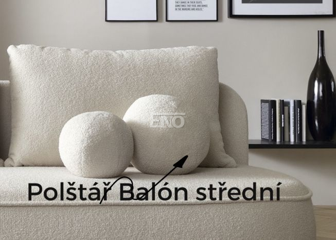 Polštář Balón Teddy - střední